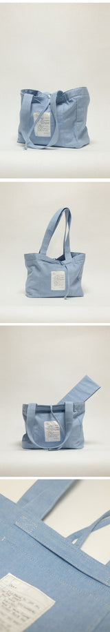 (スモール) ビンテージキャンバスバッグ / (Small) Vintage Canvas Bag - Denim
