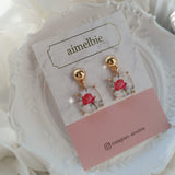 ザアンティークローズスクエアピアス / The Antique Rose Square Piercing