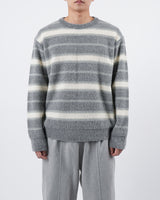 モヘアブラッシュストライプニット/mohair brush stripe knit 3color