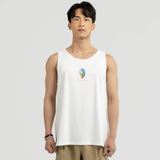 アイスクリームプリントスリーブレスTシャツ / ICE CREAM PRINTING SLEEVLESS T-WHITE