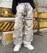 マルチポケットジッパーストリングカーゴパンツ / multi-pocket zipper string cargo pants