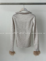 a sleeved bolero layered cardigan