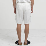 バンブーカーゴハーフパンツ / BAMBOO CARGO HALF PANTS-IVORY