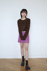 ティンガーニットウェアミニスカート / Tinger knitwear mini sk (3 colors)