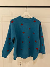 [SALE] blue flower knit