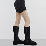 Sophie Velvet Square Long Boots