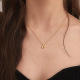 ハートクレセントネックレス/HEART CRESCENT NECKLACE