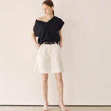 クランブルVネックベスト/Crumble v-neck vest_dark navy