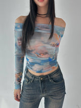 blue rain blouse