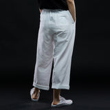 ワンタックワイドフィットパンツ/ONE TUCK WIDE FIT PANTS-WHITE