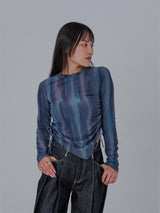Marble Shirring T-shirts (GR)