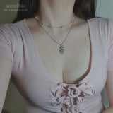  Rainbow Heart Princess Necklace (Jung Wooyeon, Rocket Punch Sohee Necklace)