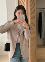 [SHOPPERMADE] シングルクラシックジャケット(3color) (6667109269622)