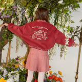 Flower Embroidered Corduroy Jumper (6681243910262)