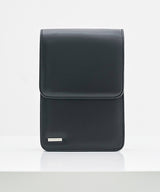 [Mサイズ] ミニマルバースクエアレザーバッグ&マルチカードウォレット / [M size]minimal bar square leather bag & multi card wallet black