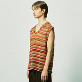 ハバナビーチニットベスト / havana beach knit vest red