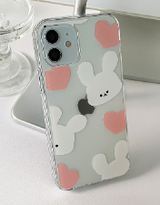 ビッグモチラビットピンクフォーンケース / Big Mochi Rabbit pink Phone Case