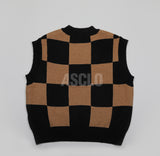 Uno Checker Town Knit Vest (2color) (6677041053814)