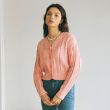 EYELET PUNCHING KNIT CARDIGAN_PINK (EEOO1CDR01W) (6541193511030)