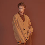 THREE LINES KNIT CARDIGAN_BEIGE (6610782650486)