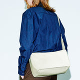 crinkle leather width cross bag ivory (6683711012982)