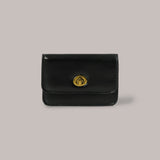 Flat Gold Wallet - Black