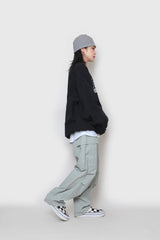 ワイドナイロンカーゴパンツ / wide nylon cargo pants