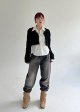 ウィッシュブラックデニムパンツ/no.3618 Wished Black Denim Pants