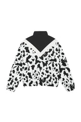 0 3 black cow velvet zip-up top (4641550663798)