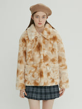 (JK-21708) ECO FUR JACKET BEIGE (6616013635702)