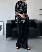 ドローイングパターンシャツ / OWN Drawing Pattern Shirt (2 colors)