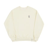 ダックフラワー刺繡スマイルスウェットシャツ/Duck Flower Embroidered Smile Sweatshirt