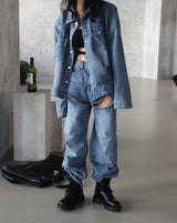 Bart thigh-cutting jeans