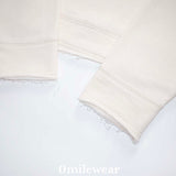 0MW tough cutting hoodie_cream