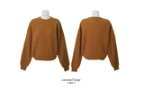 [SHOPPERMADE] ふんわりウール混紡ニット (4color)