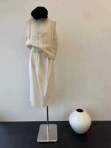 Quattro wool knit vest