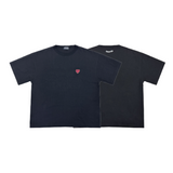 コラボレーションハートTシャツ / PUBLUX × GRAVER - BLACK