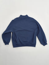 HALF ZIP SWEAT SHIRT BLUE (6594025652342)