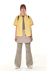 HALF COTTON OVERFIT SHIRTS (YELLOW)
