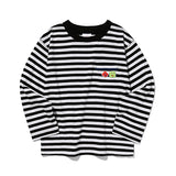 [KIDS] KIRSH X MISAKI KAWAI KIDS ARTWORK STRIPE T-SHIRT [BLACK]