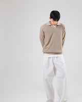 Vカラーメッシュニット/V collar mesh knit 5color