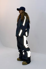 WDフューチャーリフレクティブトラックパンツ / BSR2223FWPT041 WD FUTURE REFLECTIVE TRACK PANTS CHARCOAL