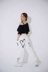 アンフッテッドオフショルダークロップTシャツ / TOP(9363) Unfooted Off Shoulder Crop