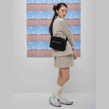 Luna shirring cross baga (black) (6684442755190)