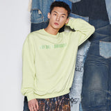Embroidered Crewneck Sweatshirt (2color) (6674960023670)