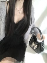 anna ribbon chain mini bag (2colors)