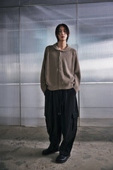 H-T CARGO BALLOON SWEAT PANTS (Black) / カーゴバルーンスウェットパンツ