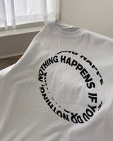 レイヤード ハーフ リング Tシャツ / TN Layered Half Ring T-shirt (3 colors)