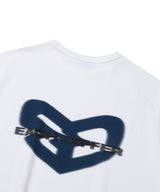 BLUR HEART T-SHIRTS_WHITE