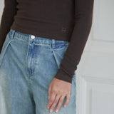 LAYERED LONG SLEEVE_BROWN